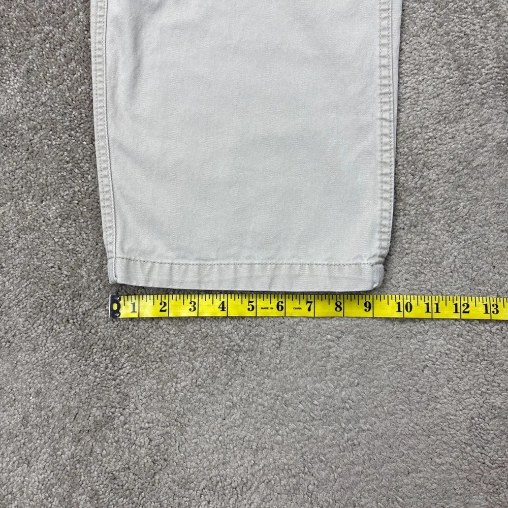 Vintage Y2K Faded Glory Baggy Beige Tan Cargo‎ Pants 38x32 (Fits 36x29)